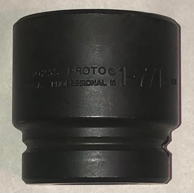 Proto 10023S Impact Short 1" Square Drive 12 Point 1-7/16" Socket