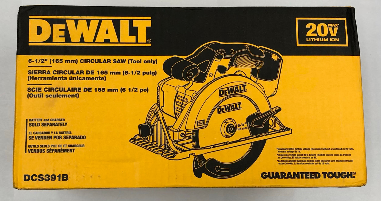 DEWALT DCS391B 20-Volt MAX Li-Ion Circular Saw, Tool Only