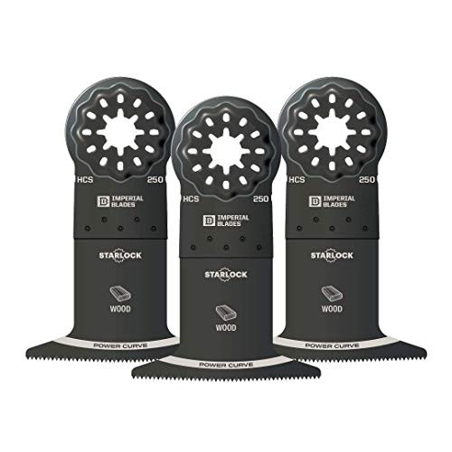 Imperial Blades - Starlock 2-1/2" Standard Power Curve Wood Blade, 3PC IBSL250-3