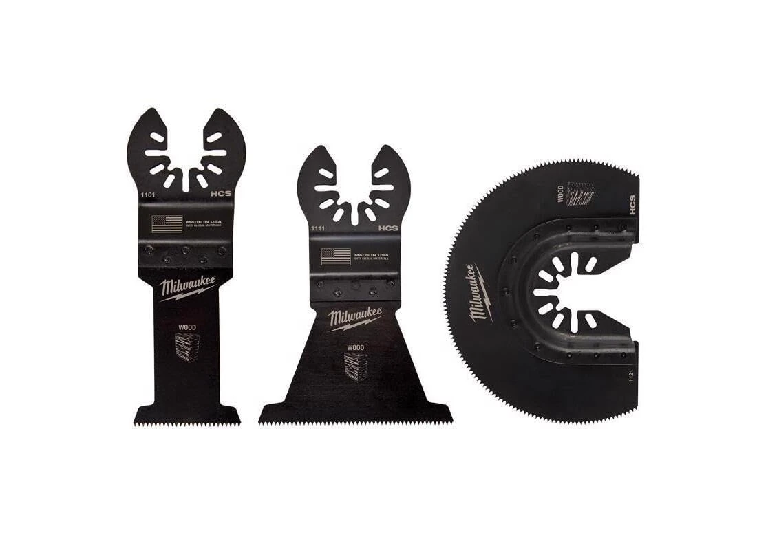 Milwaukee 49-10-9004 OPEN-LOK 3-PC WOOD CUTTING MULTI-TOOL BLADE VARIETY PACK