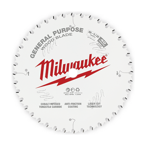 Milwaukee 8-1/2" x  40T General Purpose Circular Saw Blade 48-40-0824 Carbide