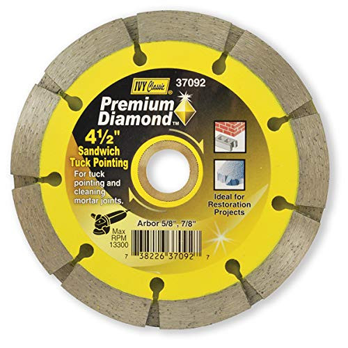 IVY Classic 37092 Sandwich Tuck Pointing Diamond Blade, 4-1/2"