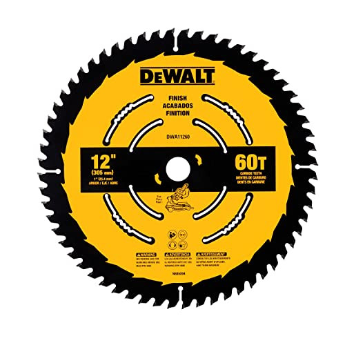 DeWalt DWA11260 Finish Saw Blade, 60T x 12"