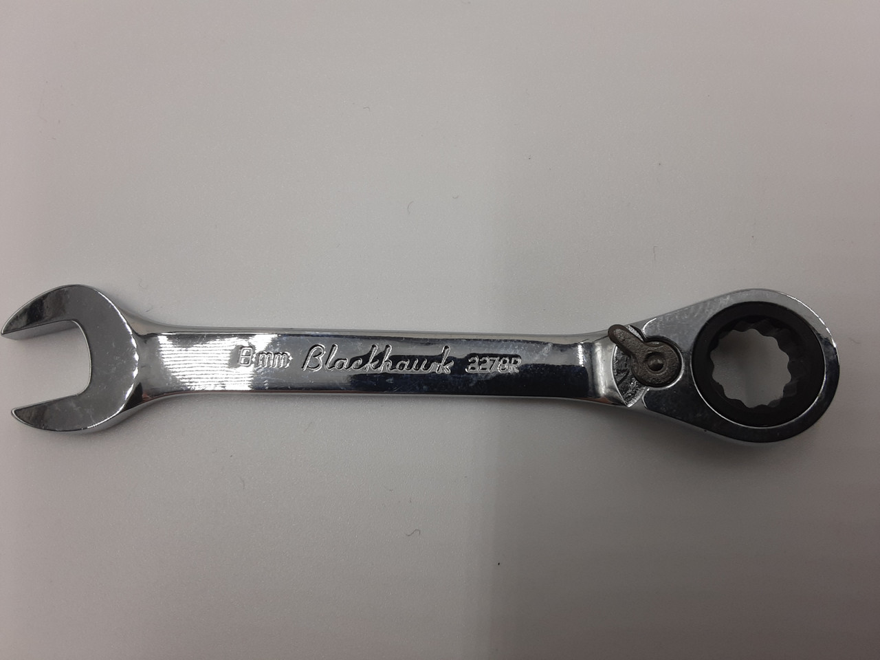 Blackhawk BW-2278R Combination Stubby Reversible Ratcheting Wrench 8 mm 12 Point