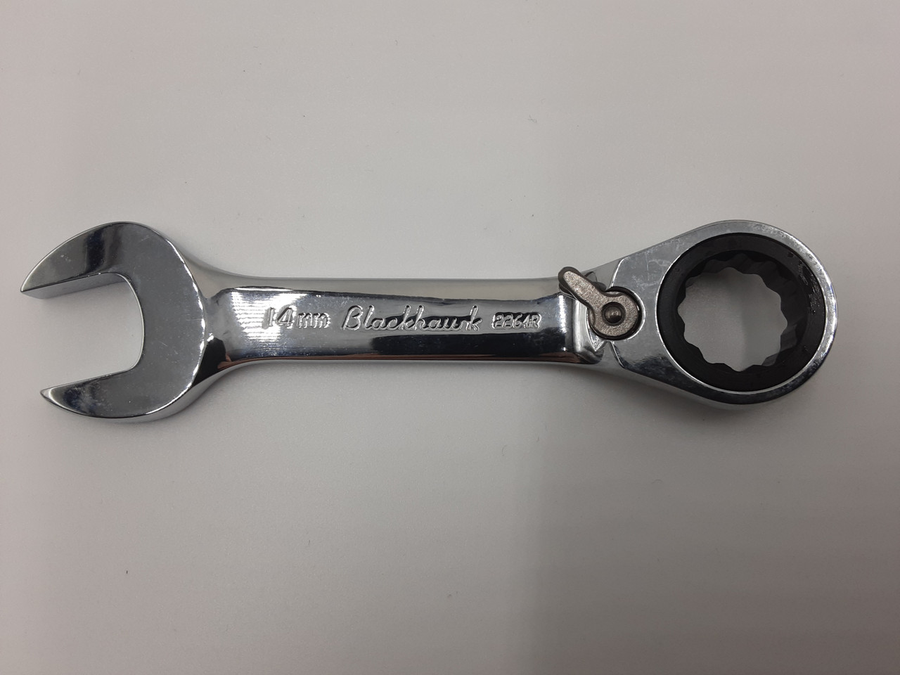 Blackhawk BW-2264R Combination Stubby Reversible Ratcheting Wrench 14mm 12 Point