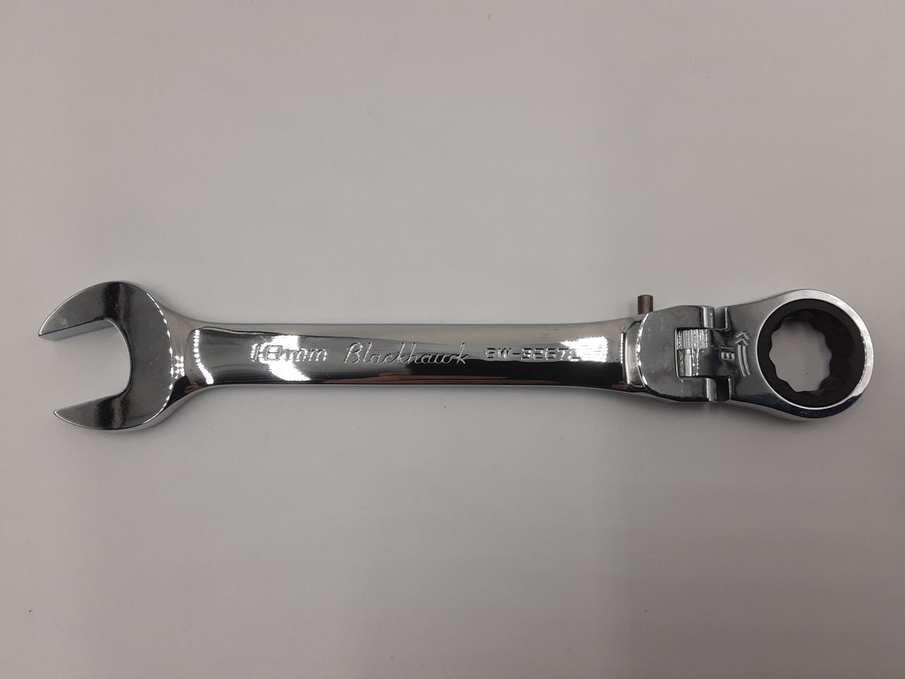 Blackhawk BW-3267L Combination Locking Flex-Head Ratcheting Wrench 18mm 12 Point