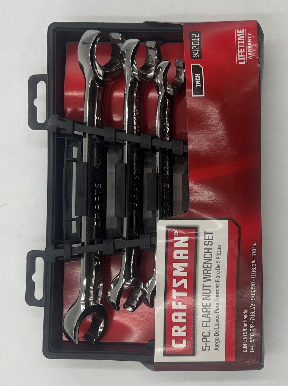 Craftsman 5pc SAE Flare Nut Wrench Set (942012)