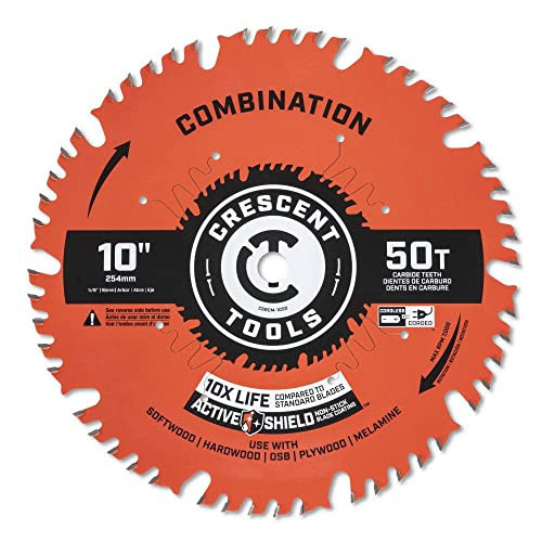Crescent CSBCM-1050 Combination Carbide Blade, 10'' x 50T