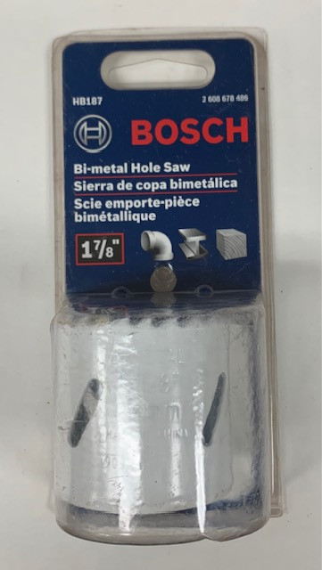 BOSCH HB187 1-7/8 In. Bi-Metal Hole Saw , White