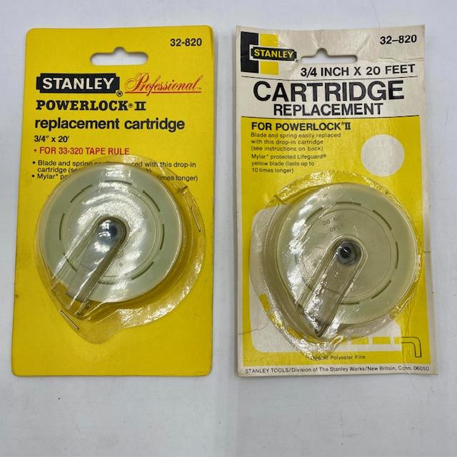 Vintage Stanley 32-820 Powerlock II Replacement Cartridge, 3/4" x 20', Made in U.S.A.