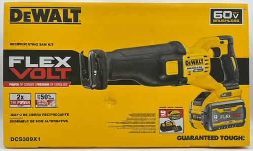DEWALT FLEXVOLT 60V MAX* Reciprocating Saw, Cordless Kit (DCS389X1)