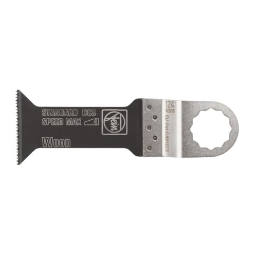 Fein E-Cut Standard Saw Blade for All Wood, Drywall, Plastics and Flush Cut - 1-5/8" Width, 3-1/16" Length, 1-Pack- 63502124016