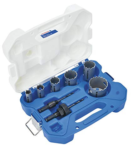LENOX Tools LXAH3PSET6  Plumber's Hole Saw Kit, Carbide Tipped, 8-Piece