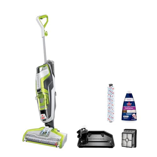 BISSELL CrossWave Floor & Area Rug Cleaner, Wet-Dry Vacuum with Bonus Brush-Roll & Extra Filter, 1785, Green