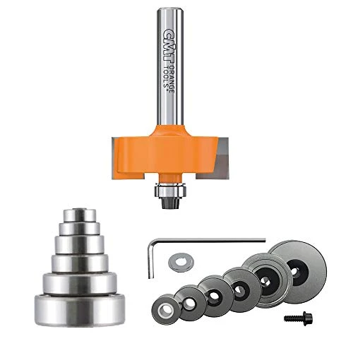 CMT 835.001.11 Rabbeting Set, 1/4-Inch Shank