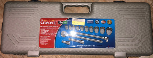 Crescent CTK14SAE 3/4-Inch SAE Mechanics Tool Set, 14-Piece
