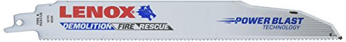 Lenox Tools 20372960R5 Demolition Reciprocating Saw Blade-960R5 10 Teeth Per Inch, 9-Inch, 5-Pack