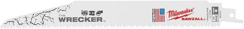 Milwaukee 48-00-5706 The Wrecker 9" x 7/11 TPI Demolition Sawzall Blades - 5 Pack