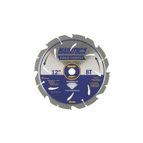 IRWIN Tools Fiber Cement PCD Circular Saw Blade, 12-Inch, 8T (4935625)