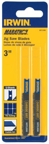 Irwin Carbide Grit Jigsaw Blade - 2 pk - U-Shank
