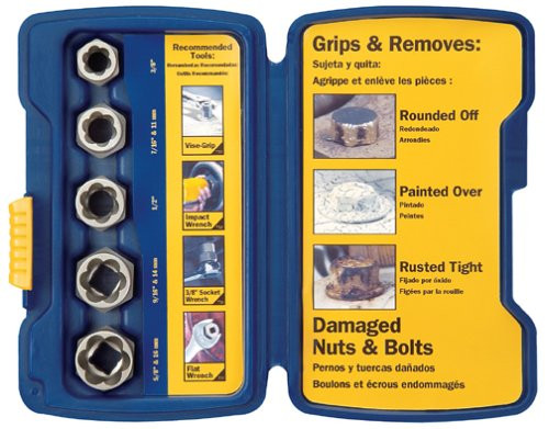 Irwin Industrial Tools 394001 Bolt-Grip Bolt Extractor Base Set, 5-Piece