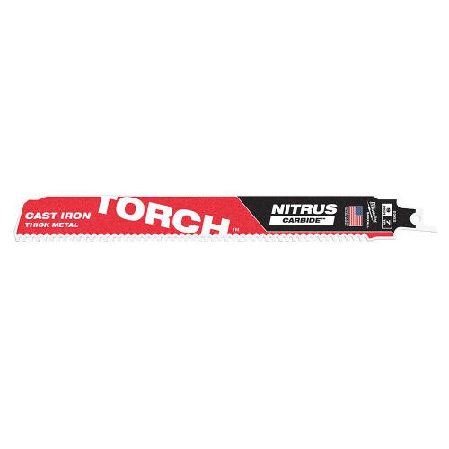 Milwaukee 48-00-5262 9" 7 TPI TORCH Nitrus Carbide Teeth Metal Cutting SAWZALL Reciprocating Saw Blade