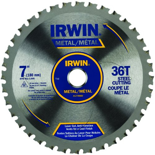 IRWIN Tools Metal Cutting Circular Saw Blades, 7-Inch, 36T (1779857)