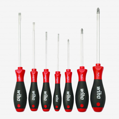 Wiha 30278 7-Piece SoftFinish Slotted and Phillips Screwdriver Set