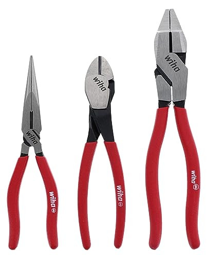 Wiha 32634 3-Piece Classic Grip Pliers And Cutters Set