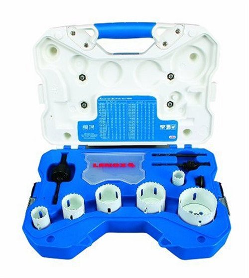 Lenox Tools 30808600P Plumbers Speed Slot Bi-Metal Hole Saw Set, 10-Piece
