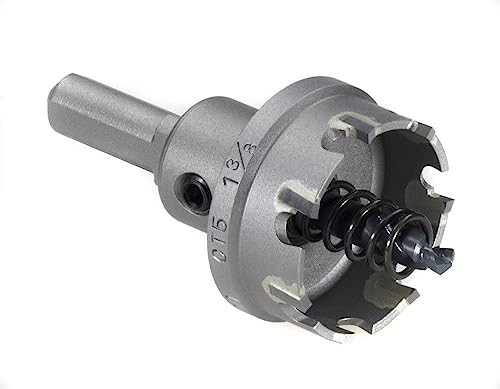 Champion Cutting Tool CT5-1-3/16 Carbide Tipped Hole Cutter: Up to 3/16" depth of cut, CT5-1-1/4