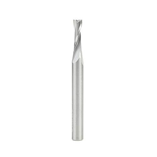 Amana Tool - (51763) Solid Carbide CNC Spiral Double 'O' Flute, Plastic Cutting 3/16 Dia x 5/8 x 1/4 Shank x 2-1/2" Long Up-Cut