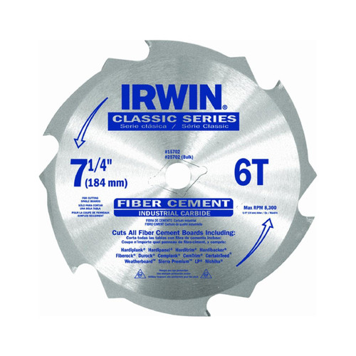 Irwin 15702 Fibercut Fiber Cement Siding Blade