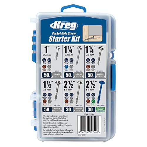 260-Count Kreg SK04 Pocket-Hole Screw Starter Kit