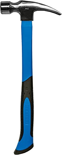 Century Drill & Tool 72246 Straight Claw Fiberglass Hammer, 24-Ounce