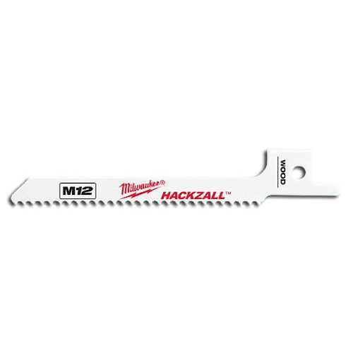 Milwaukee (49-00-5310) 3-1/2" Wood Scroll Hackzall Blade - 5 Blade Pack