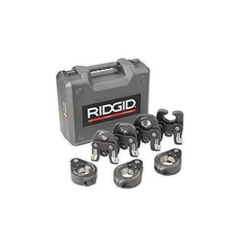 RIDGID 48553 MegaPress 4-Piece Kit with 1/2" to 1" Jaws, 11/4" to 2" Rings, Actuator, and Case for Standard Series Tools