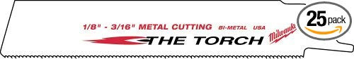 Milwaukee 48-00-8788 Sawzall Blade 18 Teeth per Inch 9-Inch Length - 25 Pack