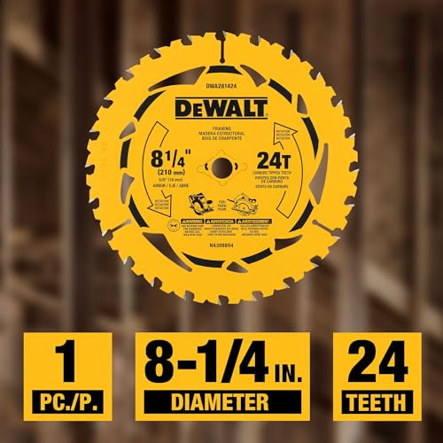 DEWALT 8-1/4 in. 24T Circular Saw Blade (DWA281424)