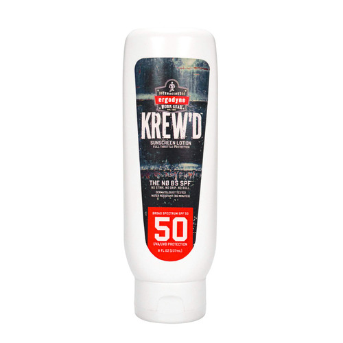 Ergodyne KREW'D (1-Bottle) 16631 Sunscreen Lotion, Broad Spectrum, SPF 50, 8 oz