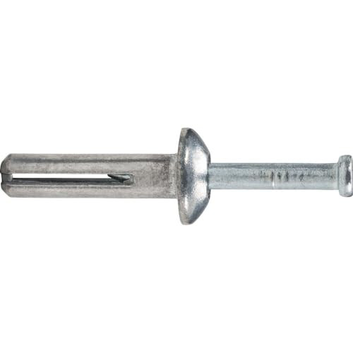 DeWalt Powers Fastening Innovations (100 Per Box) 1/4" x 1-1/4" Mushroom Head Zamac Nailing with Carbon Steel Nail 02814-PWR