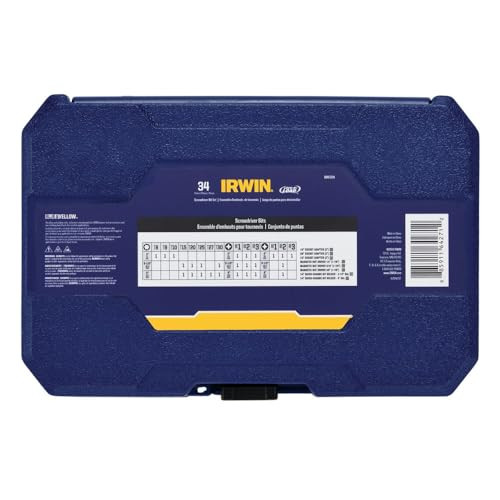 Irwin IWAF1234 34-Pieces Impact Screwdriver Bit Set
