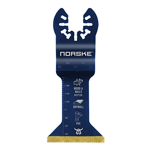 Norske Tools NOTP208 1-3/4in Bi-Metal Titanium Oscillating Blade for Wood