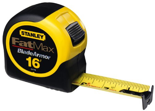 Stanley 33-716 16-Foot-by-1-1/4-Inch FatMax Tape Rule with Blade Armor