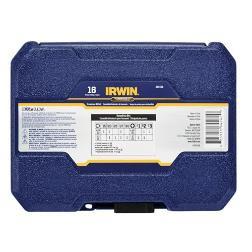 IRWIN Impact Screwdriving Bits, For Impact Driver and Rotary Driver, 34 Piece (IWAF1334)