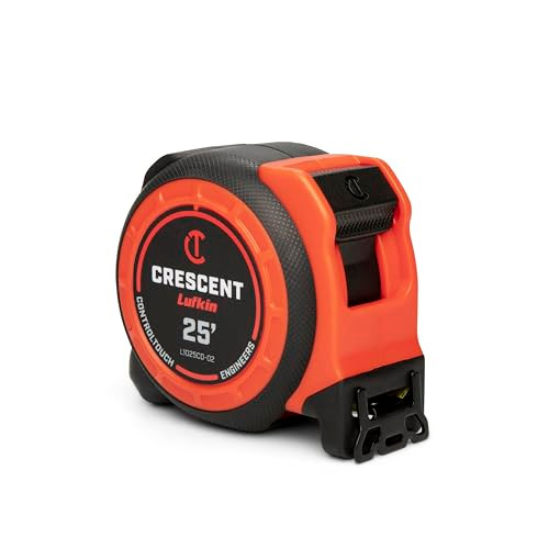 Crescent Lufkin 1-3/16 x 25' Command Control Series Yellow Clad Engineers Tape Measure - L1025CD-02
