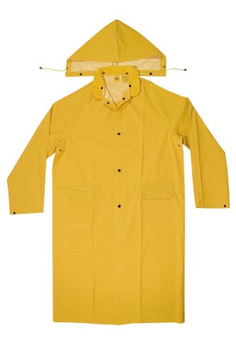 CLC Work Climate Gear Mens (Size-M) Raincoat Trench Coats, Yellow, US, R105M