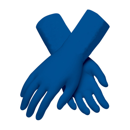 Ambi-Thix (Size-Medium) Industrial Grade Extra Thick Disposable Latex Glove, Powdered with Fully Textured Grip, 13 Mil 62-327