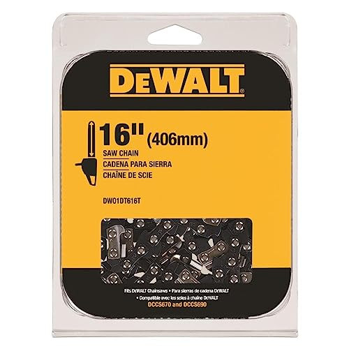 DEWALT (DWO1DT616T) 16" Replacement Saw Chain, Black