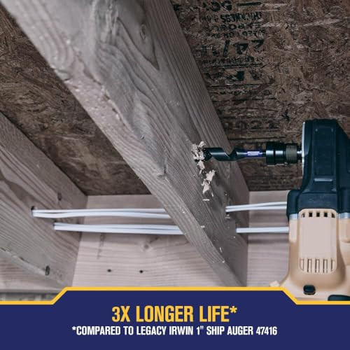 Irwin Tools IWAX3019 Auger Bit 1In X 7.5In Speedbor Supreme